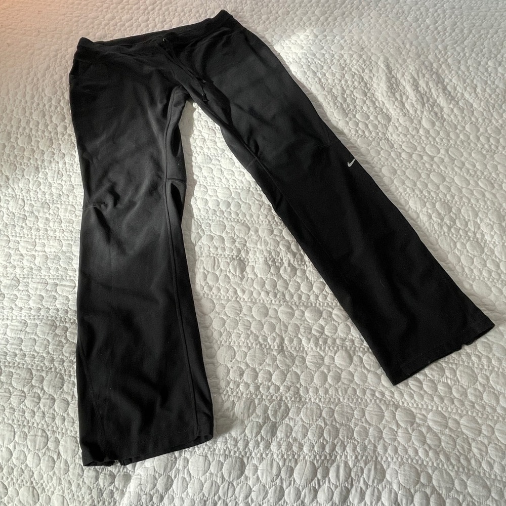 Nike Women’s Black Track Pants with Side Zipper - Picture 4 of 8